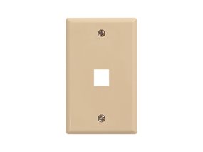 Picture of 1 Port Keystone Faceplate - Single Gang - Ivory