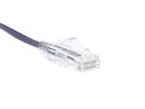 Picture of Cat 6 Mini Ethernet Patch Cable - 1 FT, Purple, Booted