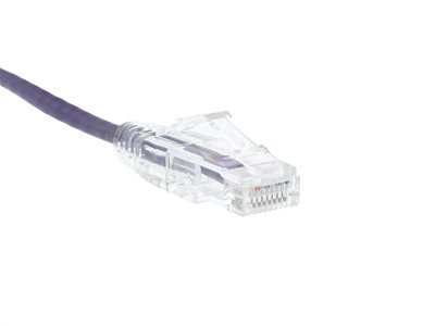 Picture of Cat 6 Mini Ethernet Patch Cable - 7 FT, Purple, Booted