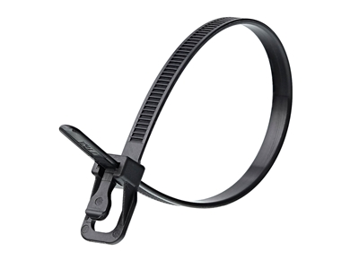 Picture of 10 Inch 50 Lbs UV Stabilized Releasable/Reusable Cable Tie - 20 Pack