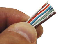 Line up the Cat 6 Conductors